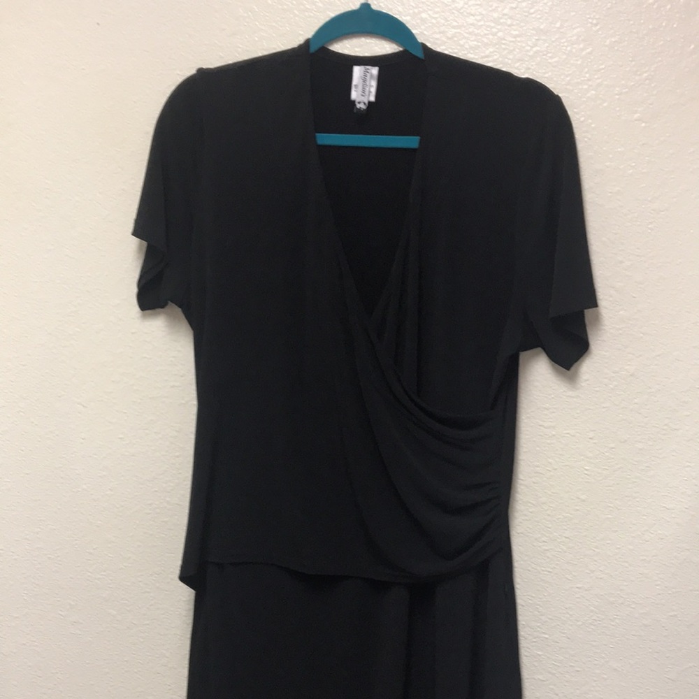 Magellan’s Women’s Medium Black MIDI Casual Everyday Dress with Pockets